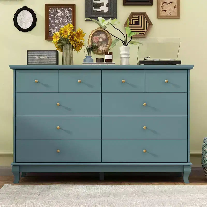 Commode à 10 tiroirs Famapy Polyvalente : Vaste espace de rangement, design élégant, idéale pour toutes les pièces