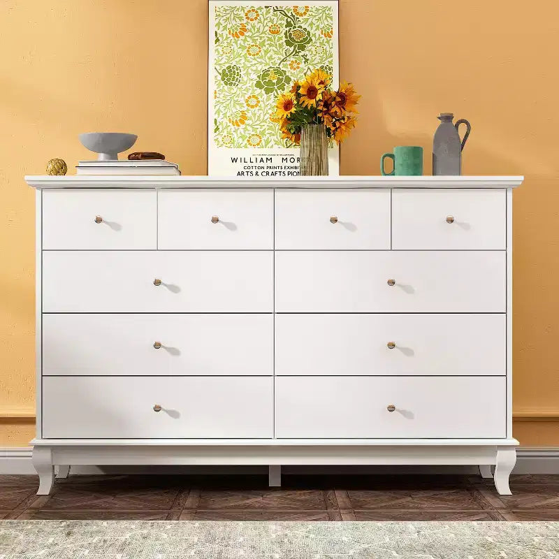 Commode à 10 tiroirs Famapy Polyvalente : Vaste espace de rangement, design élégant, idéale pour toutes les pièces