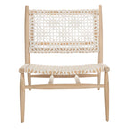 SAFAVIEH Queenie Bandelier, fauteuil d'appoint carré en cuir tressé à dossier ouvert - 26 L x 32 P x 31 H - 26Lx31Px31H