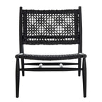 SAFAVIEH Queenie Bandelier, fauteuil d'appoint carré en cuir tressé à dossier ouvert - 26 L x 32 P x 31 H - 26Lx31Px31H