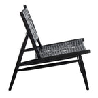 SAFAVIEH Queenie Bandelier, fauteuil d'appoint carré en cuir tressé à dossier ouvert - 26 L x 32 P x 31 H - 26Lx31Px31H