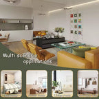 Famapy Commode / Meuble TV 6 tiroirs à rayures noires sophistiquées : Un mélange de style et de fonctionnalité pour de multiples usages