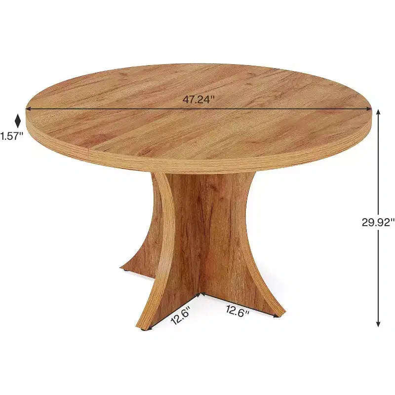Tribesigns 47 Table de salle à manger pour 4 à 6 personnes, table à dîner en bois