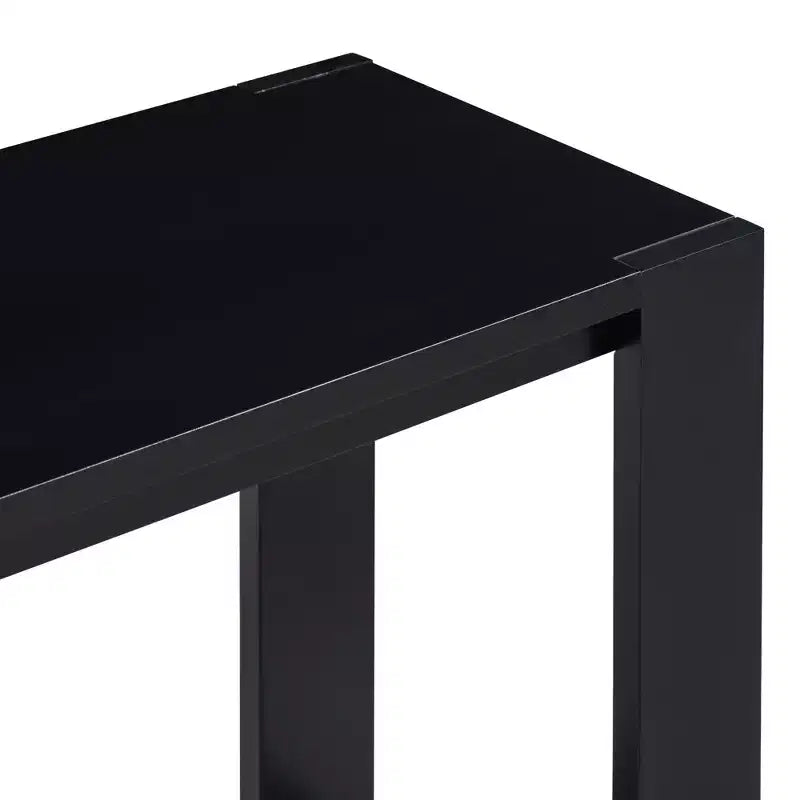 Table console minimaliste 59,8W avec étagère inférieure et 4 pieds, table d'entrée 4B - ModernLuxe