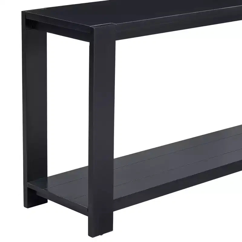 Table console minimaliste 59,8W avec étagère inférieure et 4 pieds, table d'entrée 4B - ModernLuxe