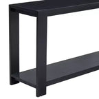 Table console minimaliste 59,8W avec étagère inférieure et 4 pieds, table d'entrée 4B - ModernLuxe