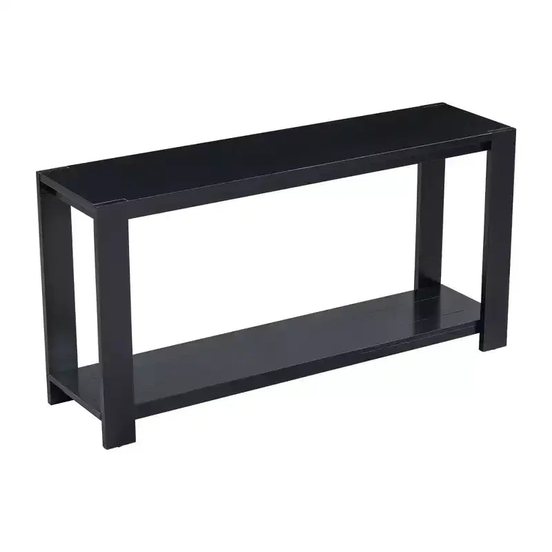 Table console minimaliste 59,8W avec étagère inférieure et 4 pieds, table d'entrée 4B - ModernLuxe