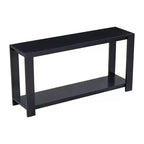Table console minimaliste 59,8W avec étagère inférieure et 4 pieds, table d'entrée 4B - ModernLuxe