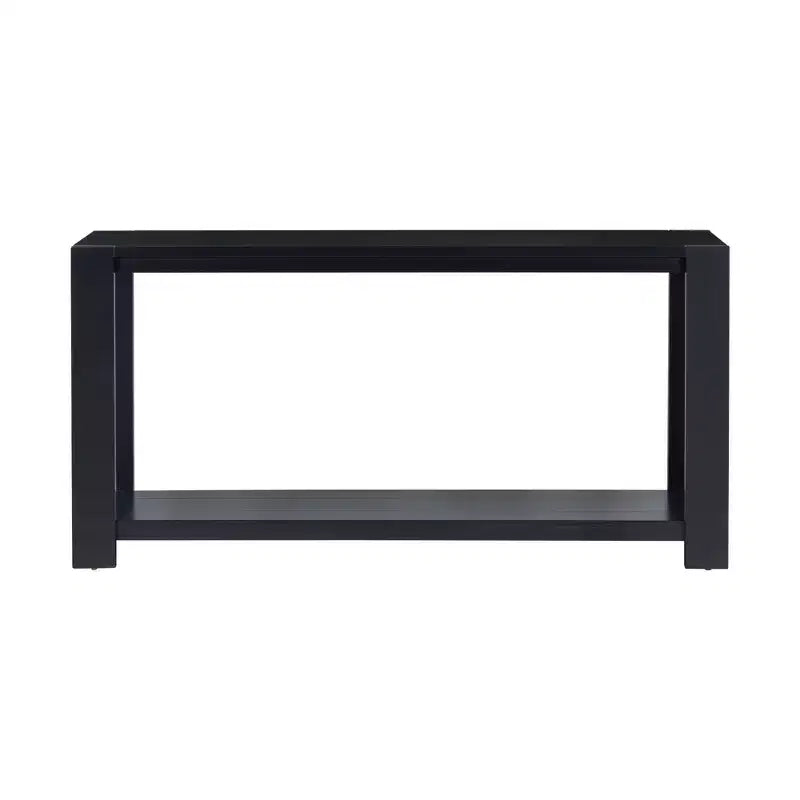 Table console minimaliste 59,8W avec étagère inférieure et 4 pieds, table d'entrée 4B - ModernLuxe