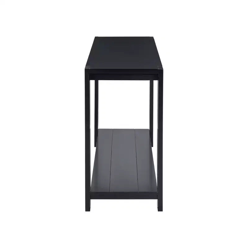 Table console minimaliste 59,8W avec étagère inférieure et 4 pieds, table d'entrée 4B - ModernLuxe