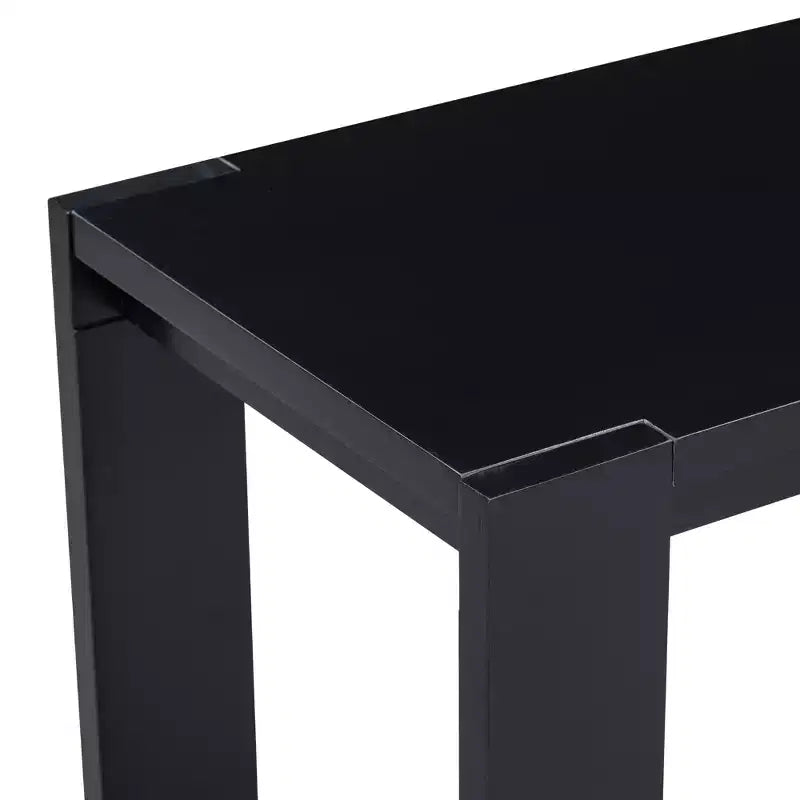 Table console minimaliste 59,8W avec étagère inférieure et 4 pieds, table d'entrée 4B - ModernLuxe