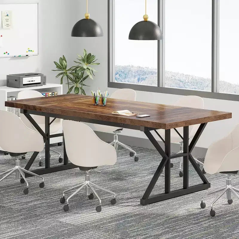 Table de conférence Lantine 6 pieds, 180 L x 80 l x 75 H cm
