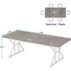 Table de conférence Lantine 6 pieds, 180 L x 80 l x 75 H cm