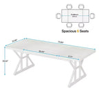 Table de conférence Lantine 6 pieds, 180 L x 80 l x 75 H cm