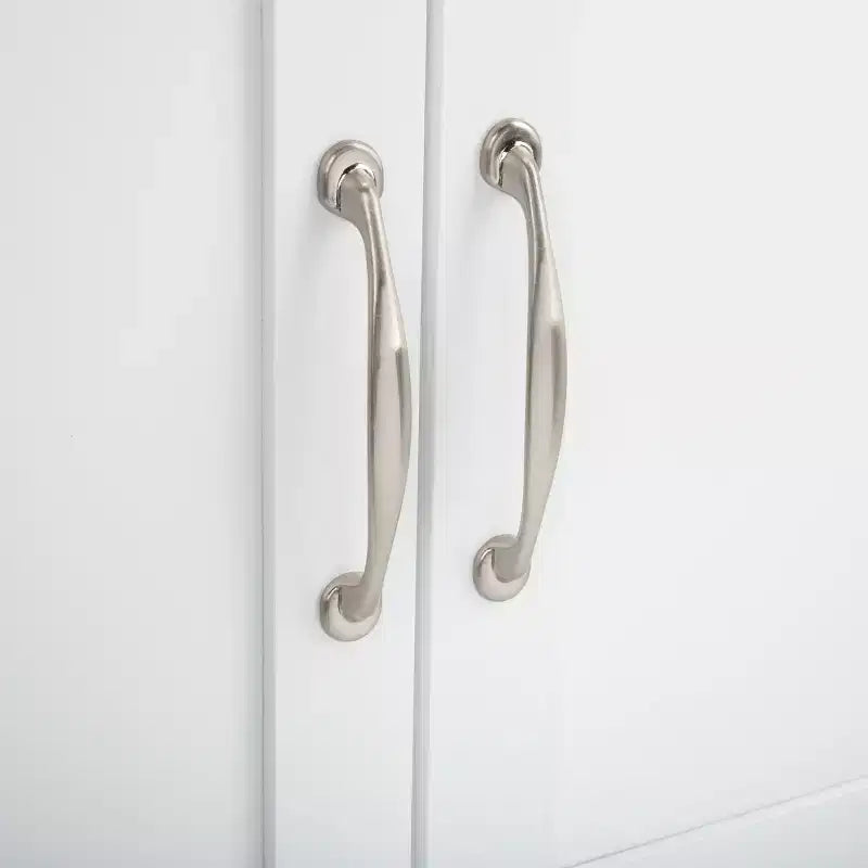 Desserte de cuisine 2 portes 1 étagère Kesler - KCH8705 - Blanc/Naturel - Safavieh