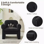 Fauteuil d'appoint Hyleory nuageux et doux, fauteuil pour chambre à coucher, zone de réception, salle de lecture, salon