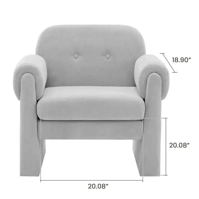 Fauteuil d'appoint Hyleory nuageux et doux, fauteuil pour chambre à coucher, zone de réception, salle de lecture, salon