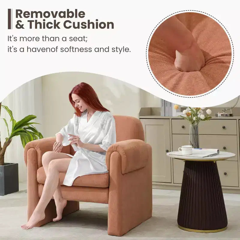 Fauteuil d'appoint Hyleory nuageux et doux, fauteuil pour chambre à coucher, zone de réception, salle de lecture, salon