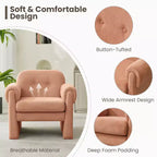 Fauteuil d'appoint Hyleory nuageux et doux, fauteuil pour chambre à coucher, zone de réception, salle de lecture, salon