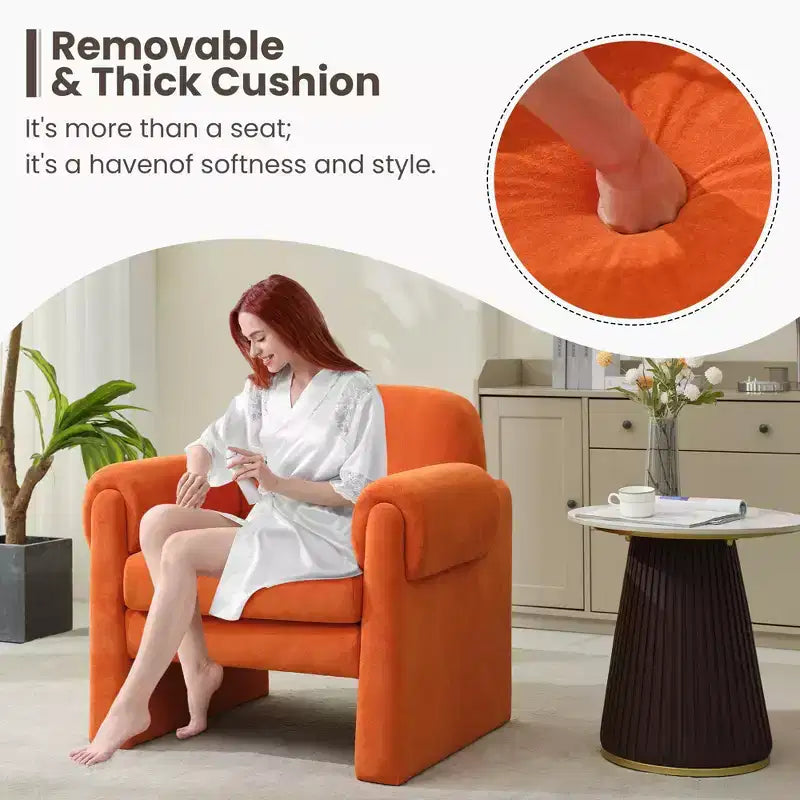 Fauteuil d'appoint Hyleory nuageux et doux, fauteuil pour chambre à coucher, zone de réception, salle de lecture, salon