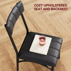 Ensemble table à manger WhizMax pour 2, ensemble table de salle à manger carrée avec 2 chaises rembourrées, ensemble table et chaises de cuisine 3 pièces, ensemble table de cuisine