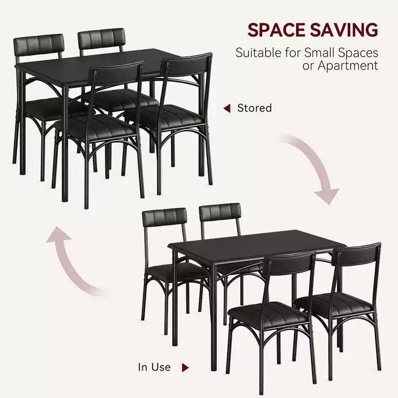 Ensemble table à manger WhizMax pour 2, ensemble table de salle à manger carrée avec 2 chaises rembourrées, ensemble table et chaises de cuisine 3 pièces, ensemble table de cuisine