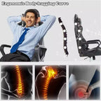 FDW Chaise de Bureau Chaise Gaming Chaise de Bureau Fauteuil de Direction avec Support Lombaire Tabouret Réglable Chaise d'Ordinateur Pivotante à Roulettes