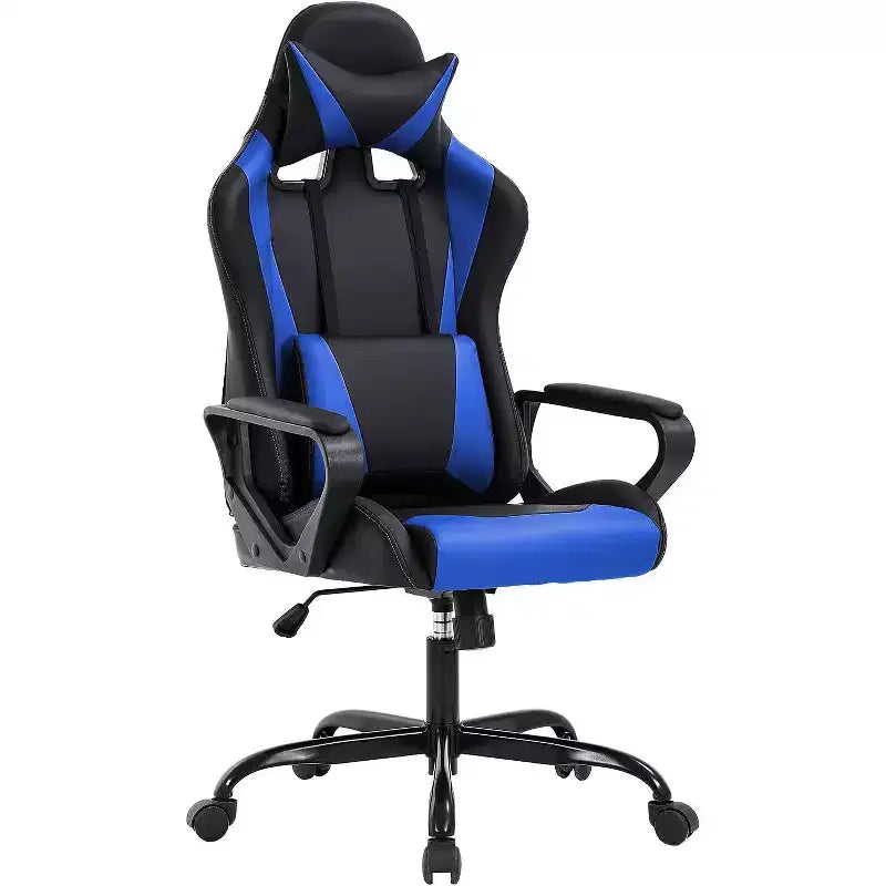 FDW Chaise de Bureau Chaise Gaming Chaise de Bureau Fauteuil de Direction avec Support Lombaire Tabouret Réglable Chaise d'Ordinateur Pivotante à Roulettes