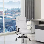 Chaise de bureau de direction grande taille FDW avec support lombaire, assise large, hauteur réglable et fonction pivotante, parfaite pour la maison et le bureau