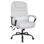 Chaise de bureau de direction grande taille FDW avec support lombaire, assise large, hauteur réglable et fonction pivotante, parfaite pour la maison et le bureau