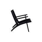 Fauteuil Boraam Harrison en corde tressée hexagonale noire