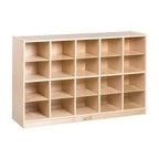 ECR4Kids 20 Cubby Mobile Tray Storage Cabinet, 4x5, Classroom Furniture