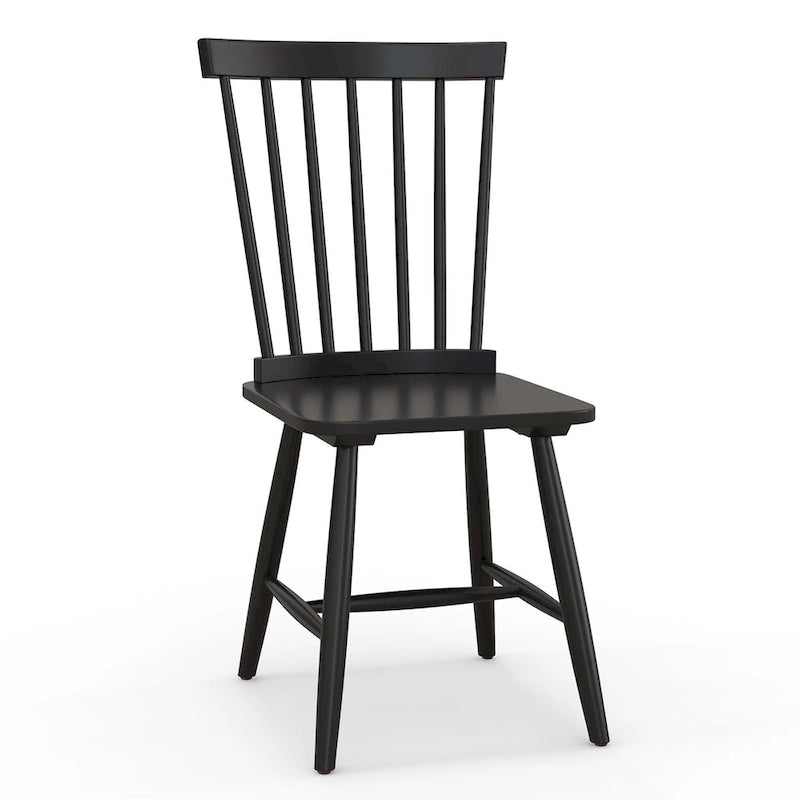 Costway Windsor Lot de 2 Chaises de Salle à Manger sans Accoudoirs à Dossier à Barreaux Massif - Voir Détails
