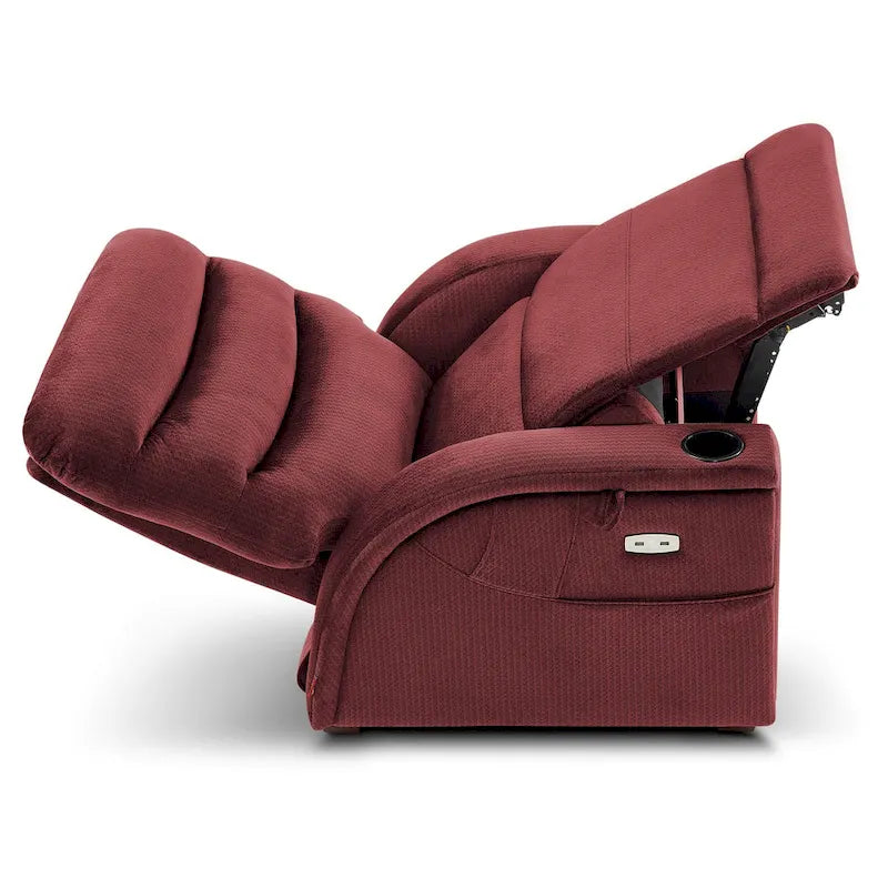 Fauteuil inclinable zéro gravité électrique MCombo avec appuie-tête réglable pour salon, tissu ZG334
