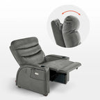 Fauteuil inclinable zéro gravité électrique MCombo avec appuie-tête réglable pour salon, tissu ZG334