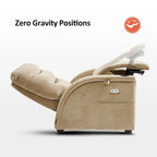 Fauteuil inclinable zéro gravité électrique MCombo avec appuie-tête réglable pour salon, tissu ZG334