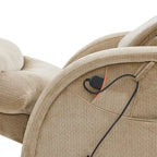 Fauteuil inclinable zéro gravité électrique MCombo avec appuie-tête réglable pour salon, tissu ZG334