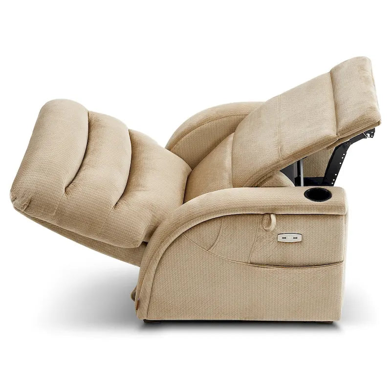 Fauteuil inclinable zéro gravité électrique MCombo avec appuie-tête réglable pour salon, tissu ZG334