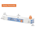 WAMPAT Étagère TV flottante de 70 pouces avec lumières LED, meuble TV flottant sous console multimédia TV pour salon - 70 pouces