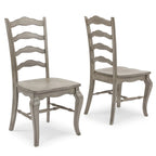 Homestyles Mountain Lodge, paire de chaises de salle à manger en bois gris