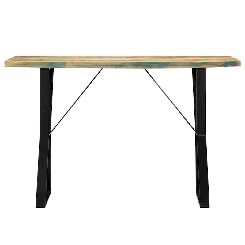 Table à manger 47,2 x 23,6 x 29,9 cm en bois de récupération massif - 47,2 x 23,6 x 29,9