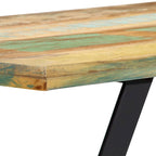 Table à manger 47,2 x 23,6 x 29,9 cm en bois de récupération massif - 47,2 x 23,6 x 29,9