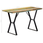 Table à manger 47,2 x 23,6 x 29,9 cm en bois de récupération massif - 47,2 x 23,6 x 29,9
