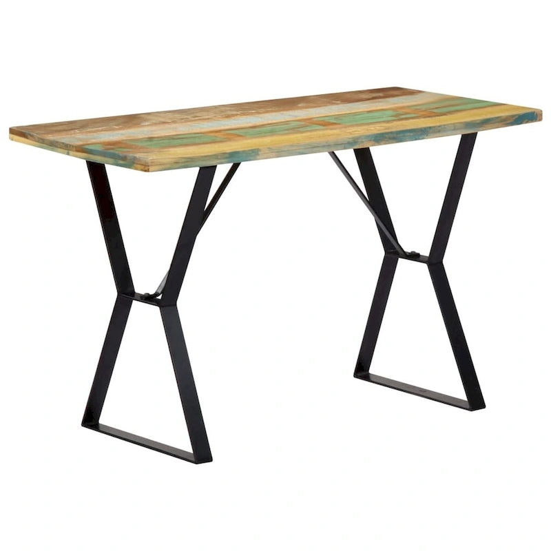 Table à manger 47,2 x 23,6 x 29,9 cm en bois de récupération massif - 47,2 x 23,6 x 29,9