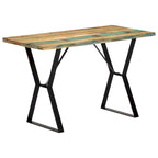 Table à manger 47,2 x 23,6 x 29,9 cm en bois de récupération massif - 47,2 x 23,6 x 29,9