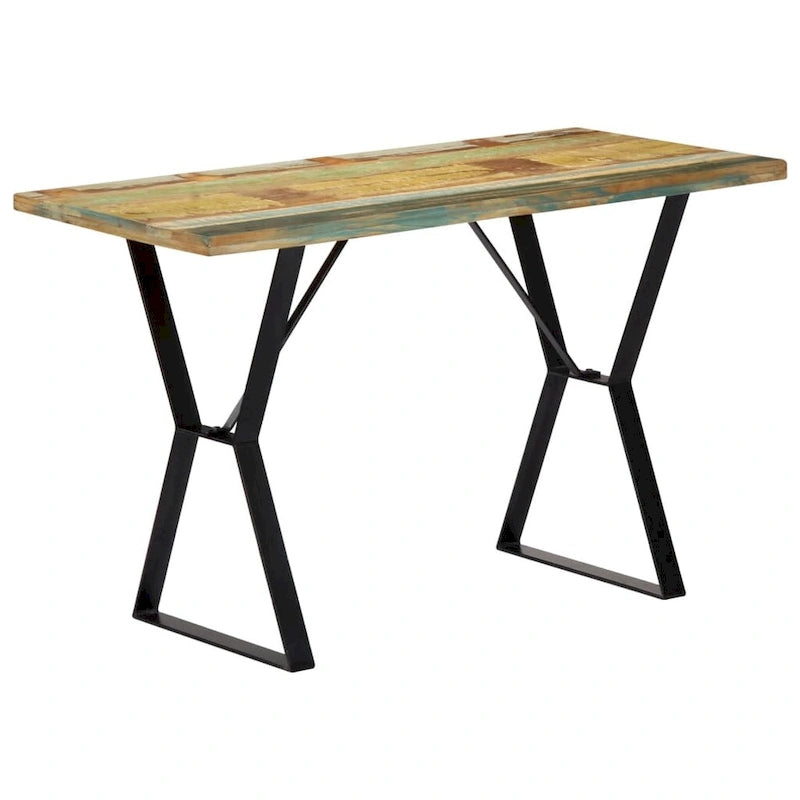 Table à manger 47,2 x 23,6 x 29,9 cm en bois de récupération massif - 47,2 x 23,6 x 29,9