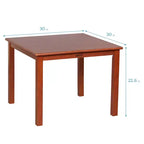 Table carrée en bois dur ECR4Kids 76 cm x 76 cm avec pieds de 56 cm, Meubles pour enfants