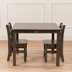 Table carrée en bois dur ECR4Kids 76 cm x 76 cm avec pieds de 56 cm, Meubles pour enfants