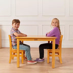 Table carrée en bois dur ECR4Kids 76 cm x 76 cm avec pieds de 56 cm, Meubles pour enfants