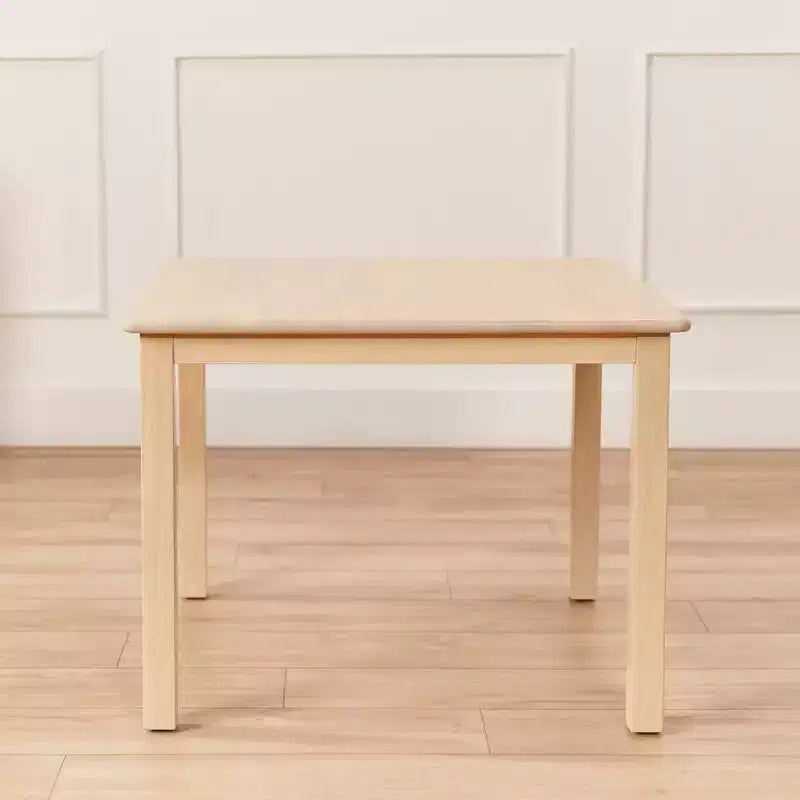Table carrée en bois dur ECR4Kids 76 cm x 76 cm avec pieds de 56 cm, Meubles pour enfants